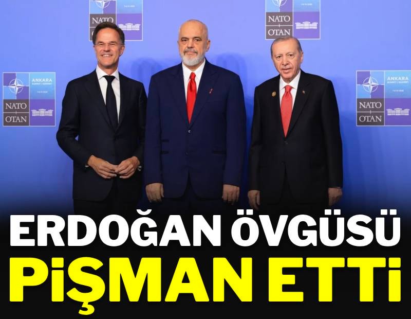 Erdoğan'a övgü pişman etti