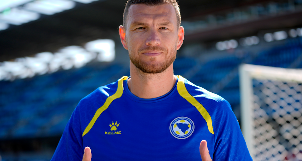 ABD'li spiker 'Bosna'nın yerini bilmiyorum' dedi, Dzeko'dan yanıt geldi