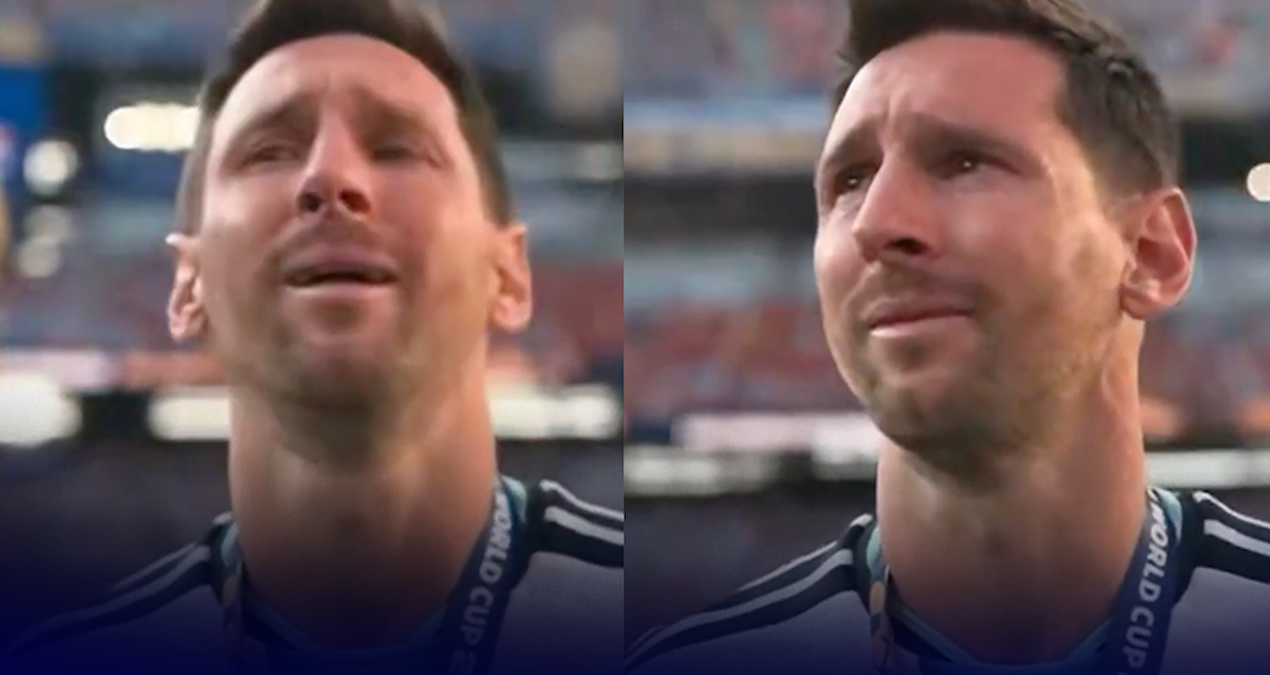 Maç bitti Messi hüngür hüngür ağladı