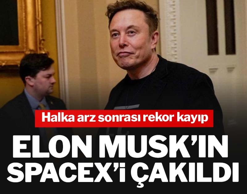 Elon Musk’ın SpaceX’i çakıldı: Halka arz sonrası rekor kayıp