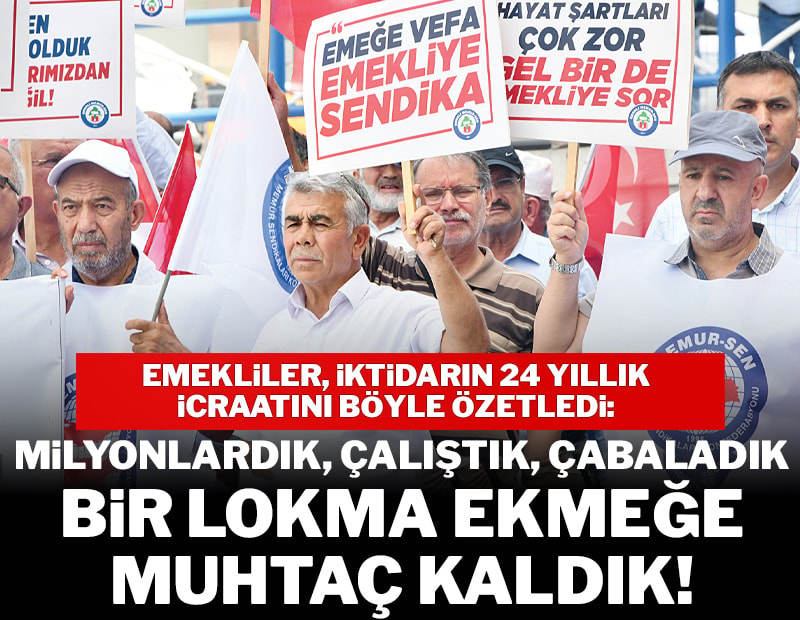 Emekli olursan fakirleşirsin