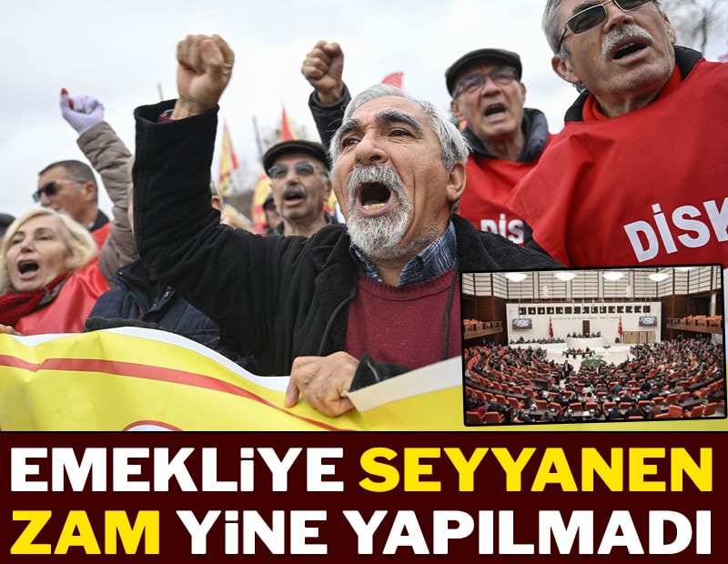 Emekliye seyyanen zam yine yapılmadı 