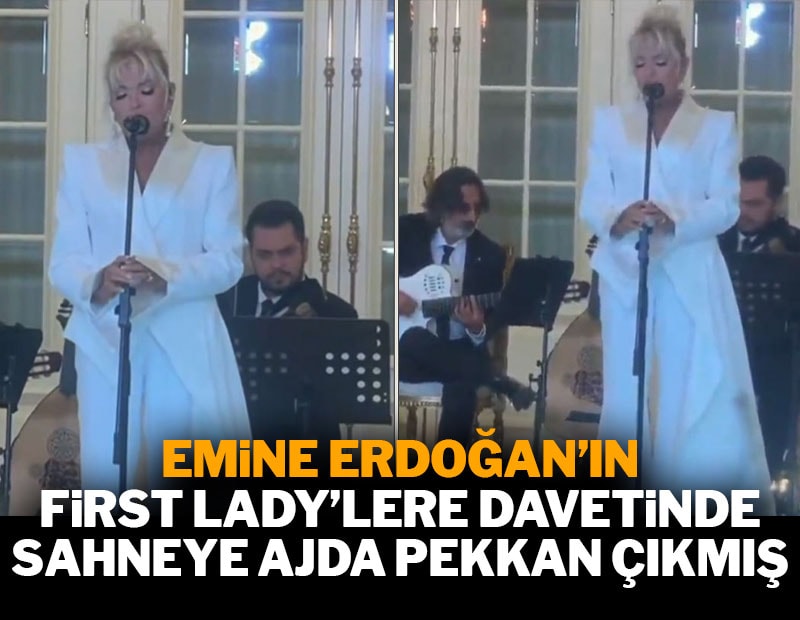 First Lady'lerin özel yemeğinde Ajda Pekkan sürprizi