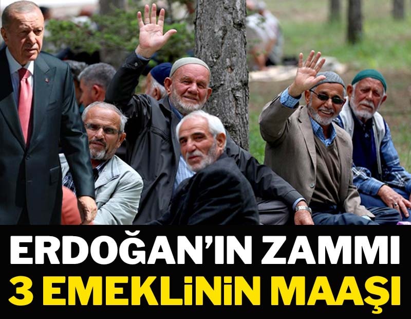 Erdoğan'ın zammı 3 emeklinin maaşı