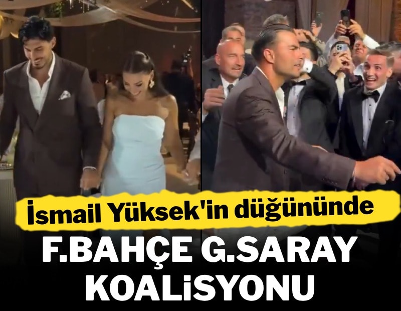 Fenerbahçeli İsmail Yüksek evlendi: Düğününe futbol dünyası akın etti, dansı gündem oldu