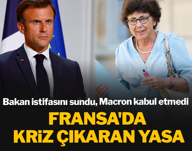 Fransa'da kriz çıkaran yasa: Bakan istifasını sundu, Macron kabul etmedi