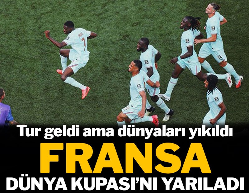 Fransa Dünya Kupası'nı yarıladı: Mbappe sakatlanıp oyundan çıktı
