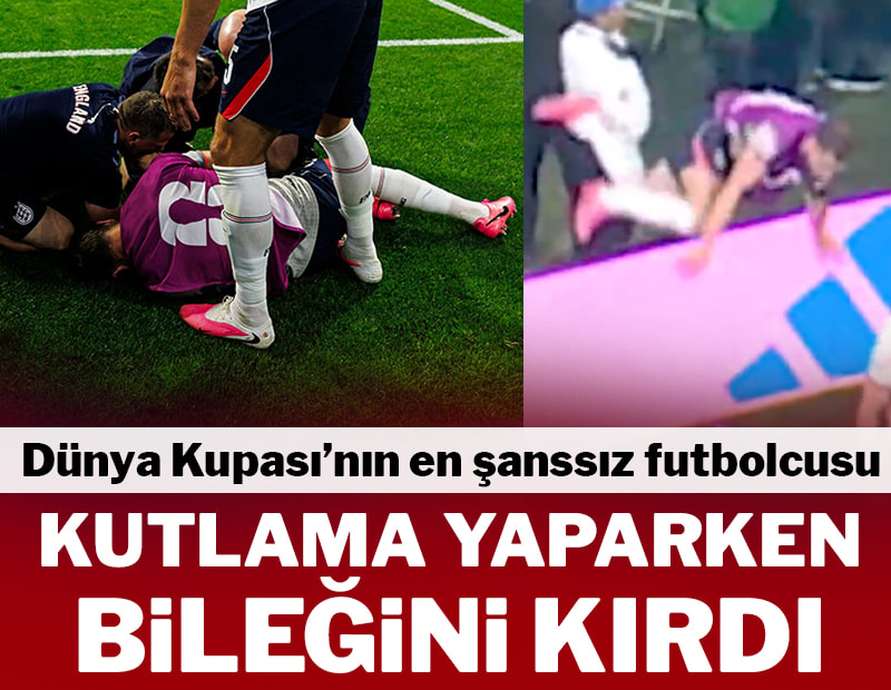 Dünya Kupası'nın en şanssızı! Kutlama yaparken kolu kırıldı