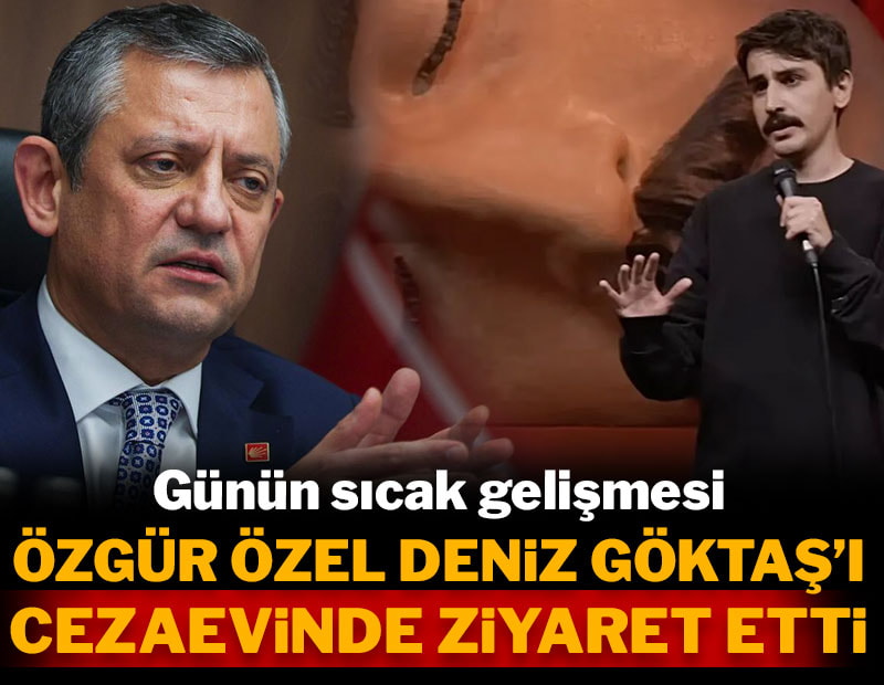 Özel komedyen Deniz Göktaş'ı cezaevinde ziyaret etti