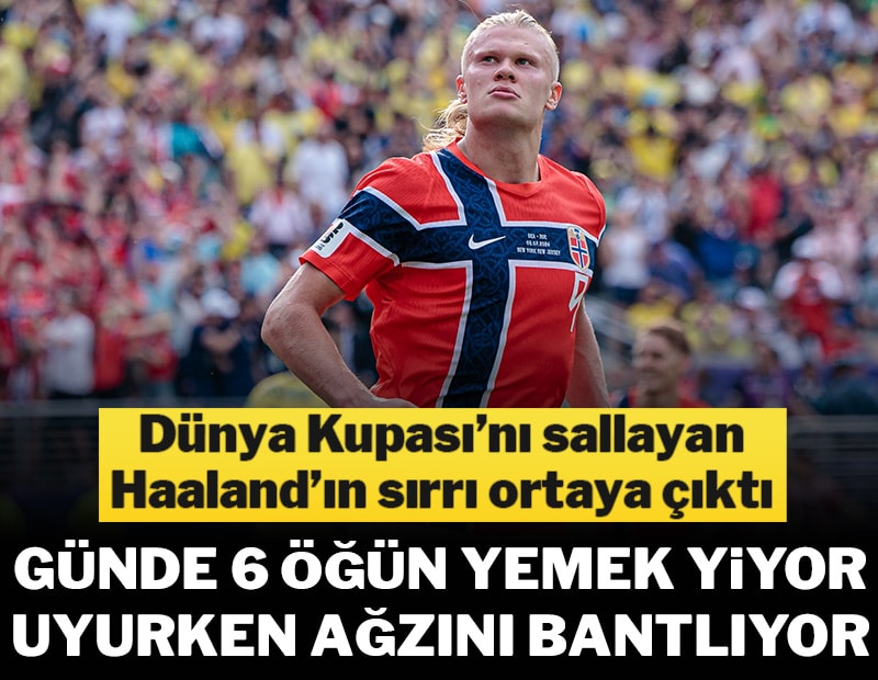 Ağzını bantlayıp uyuyor: Haaland'ın performansının sırrı ortaya çıktı