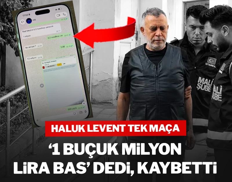 Haluk Levent tek maça '1 buçuk milyon lira bas' dedi, kaybetti!