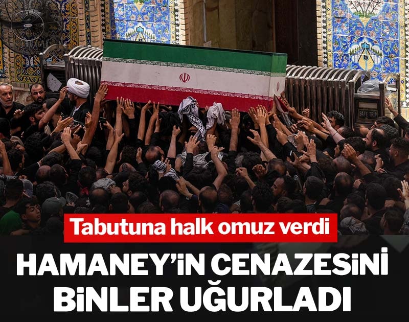 Hamaney’in cenazesini  binler uğurladı, tabutuna halk omuz verdi