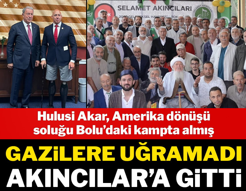 Akar, ABD’li gaziden sonra Akıncılar etkinliğine gitti