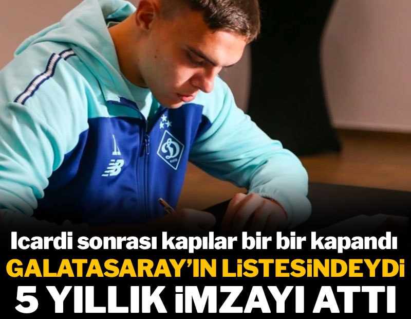 Galatasaray'ın listesindeydi 5 yıllık imzayı attı