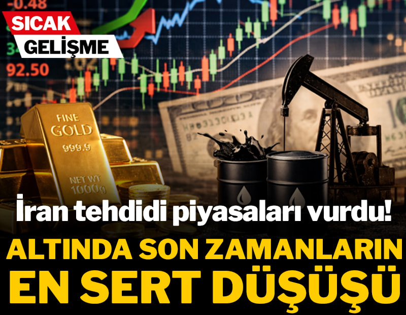 İran tehdidi piyasaları vurdu! Altında son zamanların en sert düşüşü