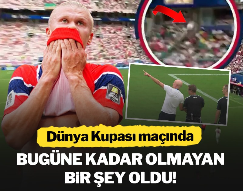 Norveç - İngiltere maçında bugüne kadar olmayan bir şey oldu