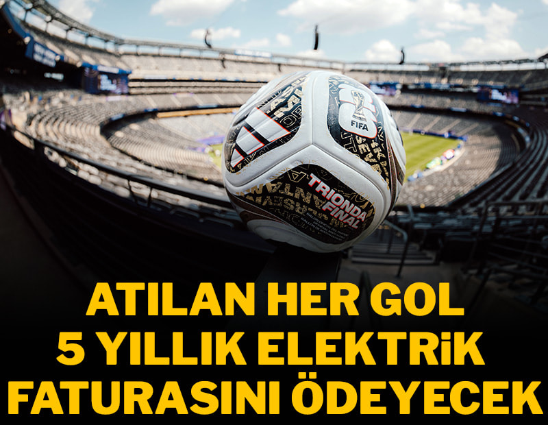 Atılan her gol, 1 kişinin 5 yıllık elektrik faturasını ödeyecek