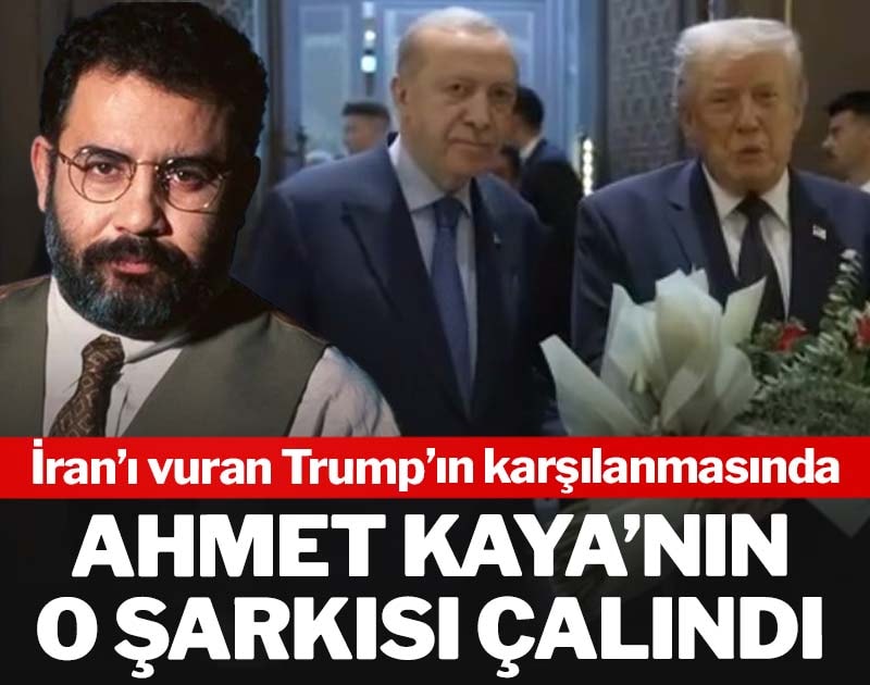 İran’ı vuran Trump’ın karşılanmasında Ahmet Kaya’nın o şarkısı çalındı