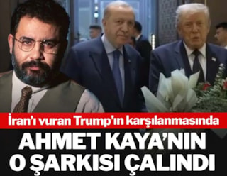 İran’ı vuran Trump’ın karşılanmasında Ahmet Kaya’nın o şarkısı çalındı