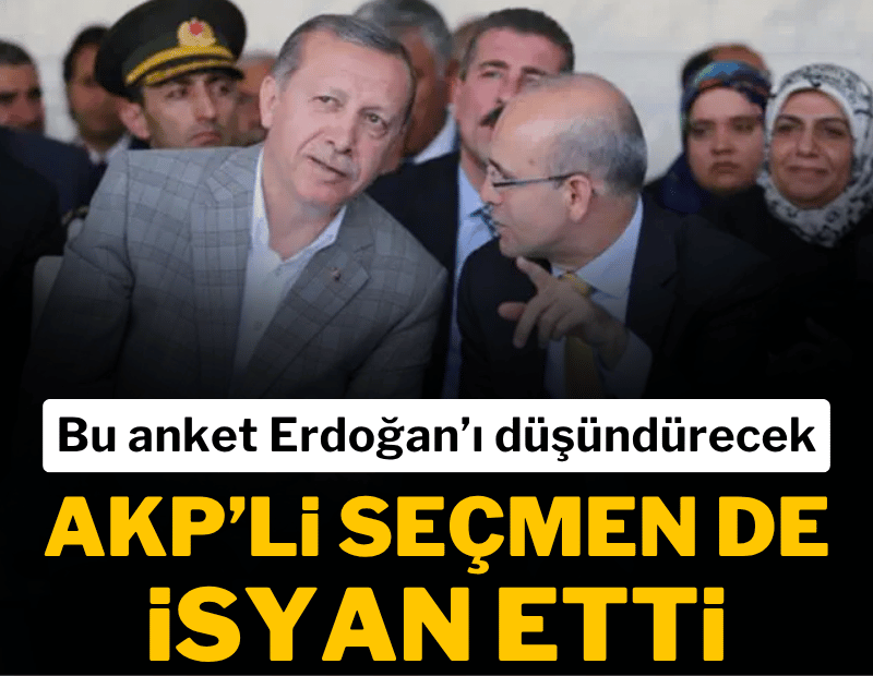 Son ankette Erdoğan'ı düşündürecek sonuç: AKP'lilerin yüzde 53'ü 'ekonomi iyi değil' diyor