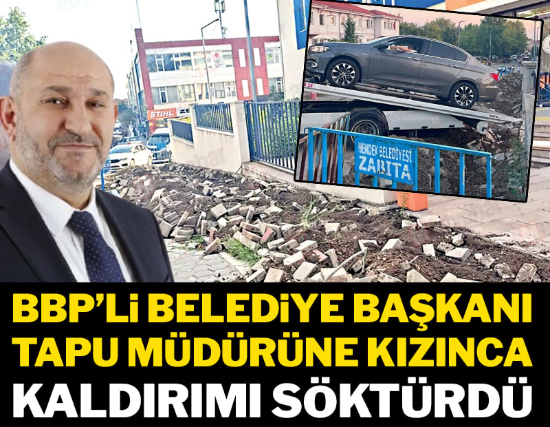 Başkan kızdı, kazdı