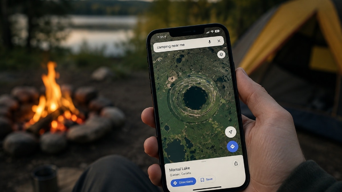 Kamp yapacak yer ararken tesadüfen keşfetti: Google Maps'teki görüntü şaşırttı
