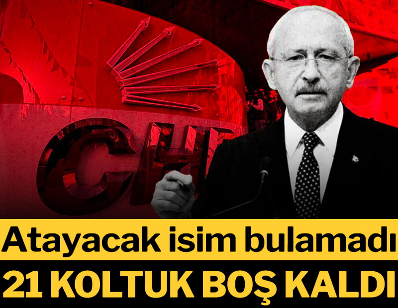 Atayacak isim bulamadı: 21 koltuk boş kaldı!