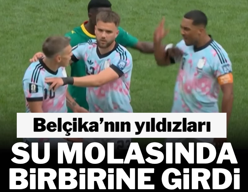 Belçika'nın yıldızları su molasında birbirine girdi
