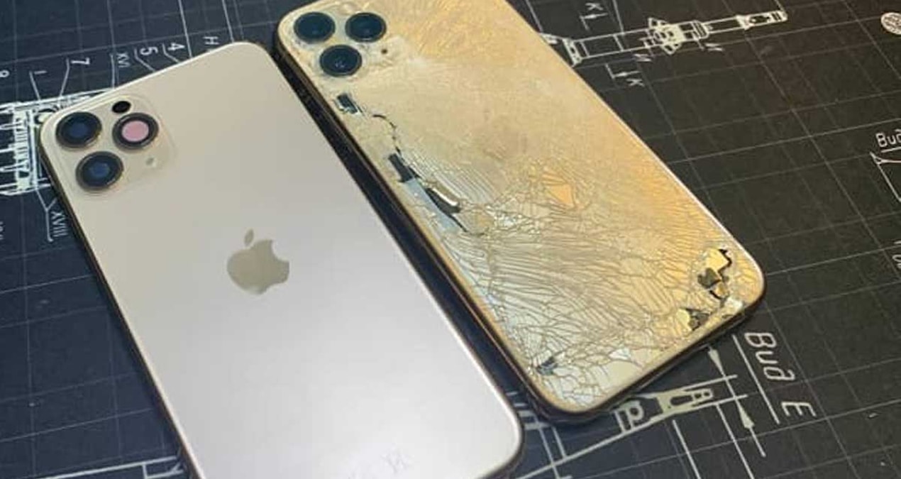 Rus erkekler son model iPhonelarını alır almaz matkapla deliyor