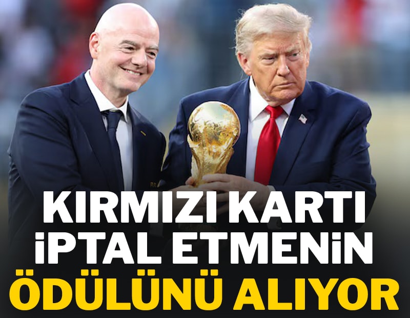 Infantino kırmızı kartı iptal etmenin ödülünü alıyor