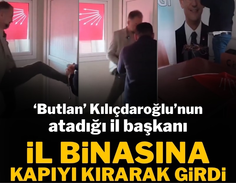 Kılıçdaroğlu'nun atadığı başkan, il binasına kapıyı kırarak girdi