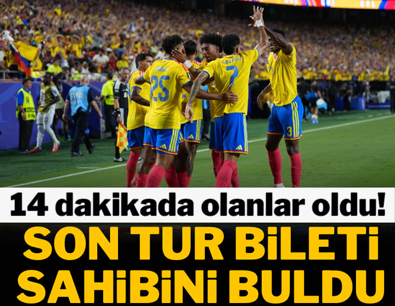 Son tur bileti Kolombiya'nın! 14 dakikada kader değişti