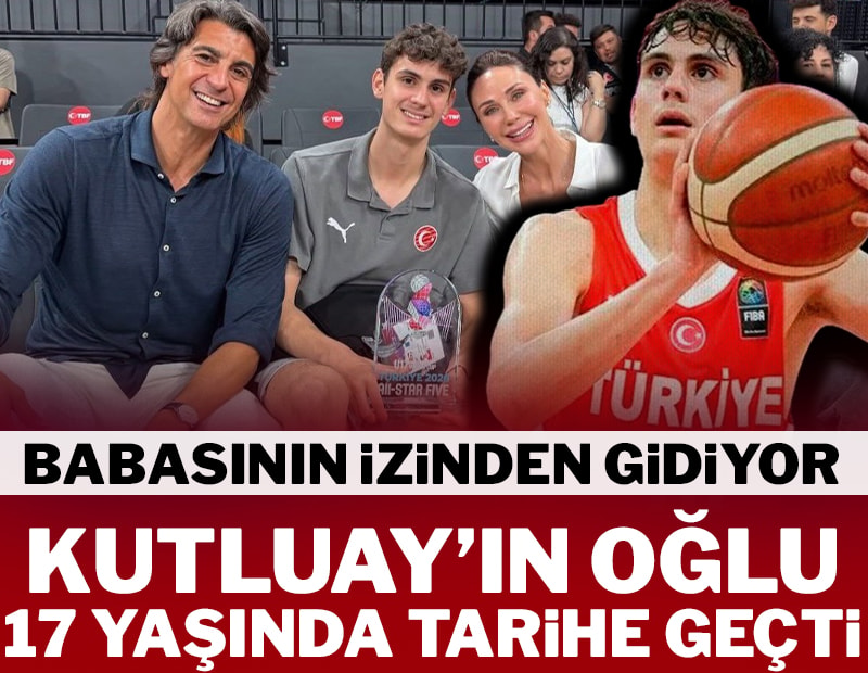 İbrahim Kutluay'ın oğlu 17 yaşında tarihe geçti