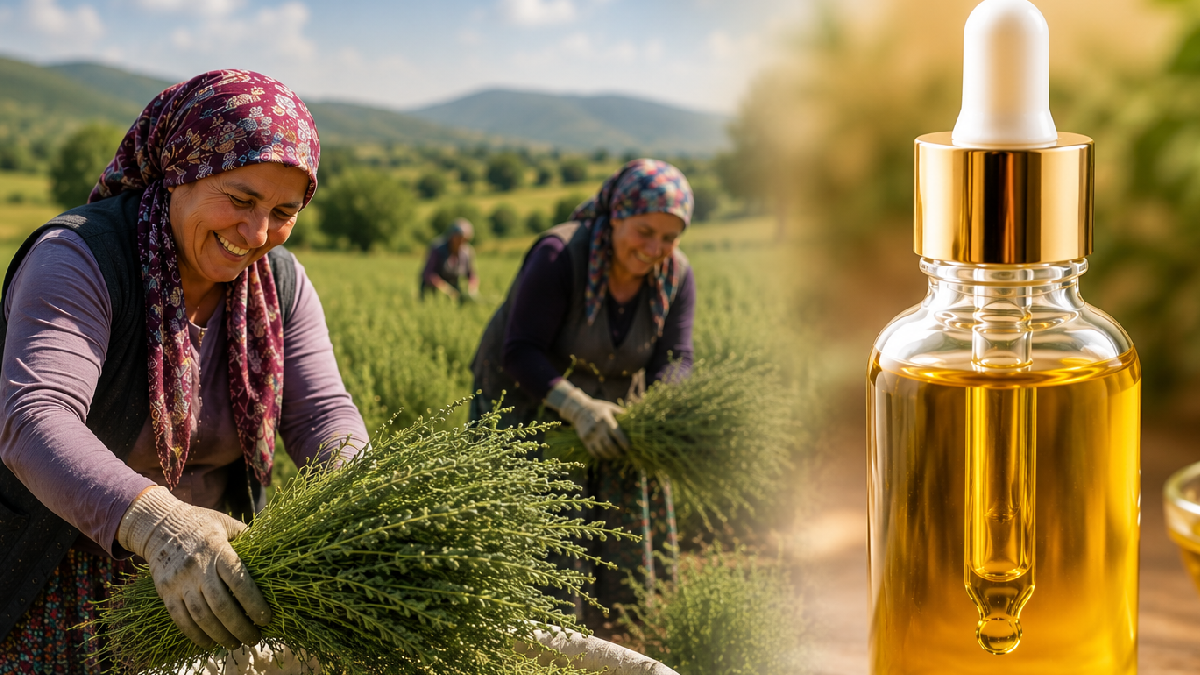 Güle oynaya hasat ediyorlar: Litresi 8 bin liraya satılıyor