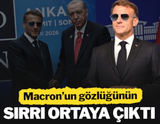 Macron'un hiç çıkartmadığı gözlüğünün sırrı ortaya çıktı