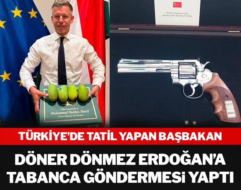 Türkiye'de tatil yapan başbakan döner dönmez Erdoğan'a tabanca göndermesi yaptı