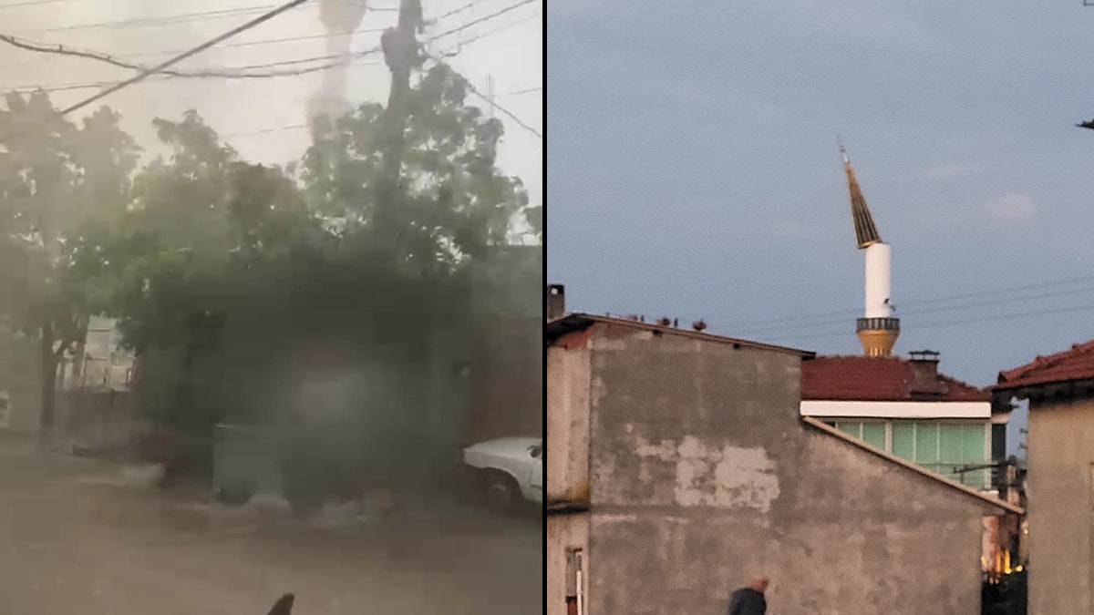 Manisa’yı sağanak ve fırtına vurdu
