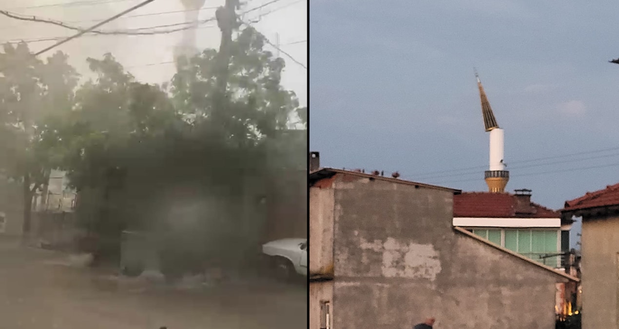 Manisa’yı sağanak ve fırtına vurdu