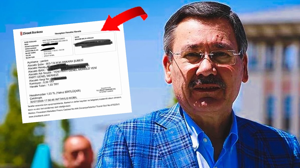 YENİ Parti'den Melih Gökçek'e olay bağış cevabı: Dekontu paylaştılar
