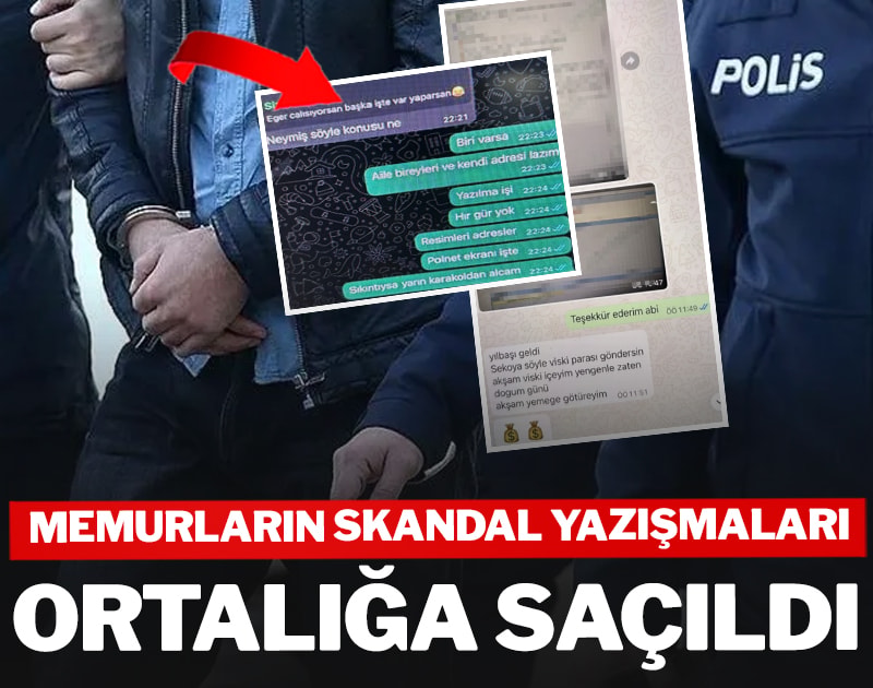 Memurların skandal yazışmaları ortalığa saçıldı