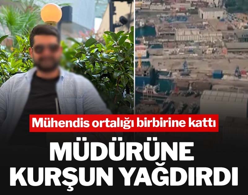 Tersanede silahlı saldırı! Mühendis, üretim müdürünü vurdu