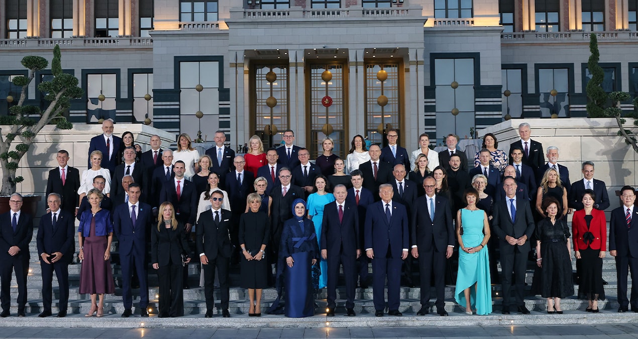 Beştepe’de NATO resepsiyonu: Liderler aile fotoğrafı çektirdi