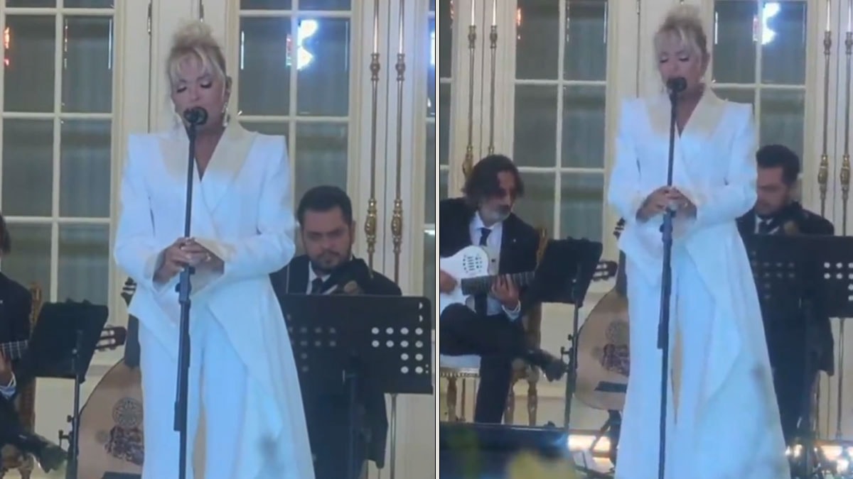 First Lady'lerin özel yemeğinde Ajda Pekkan sürprizi