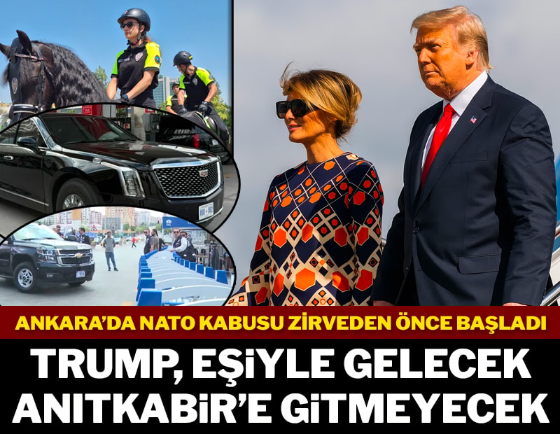 Trump, eşiyle gelecek Anıtkabir’e gitmeyecek