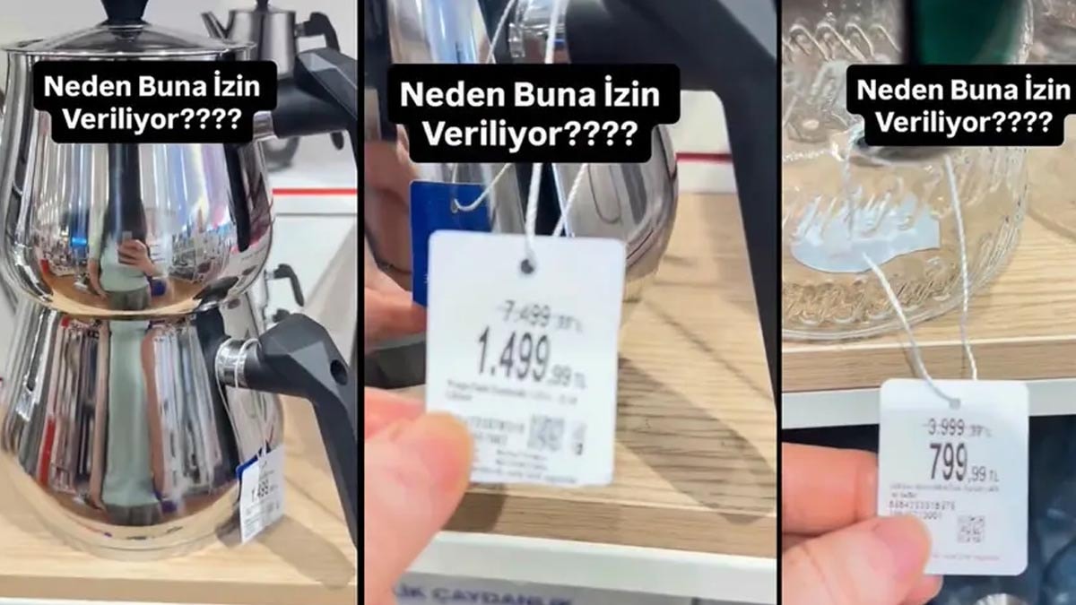İndirim diye yazılan rakamlara isyan etti