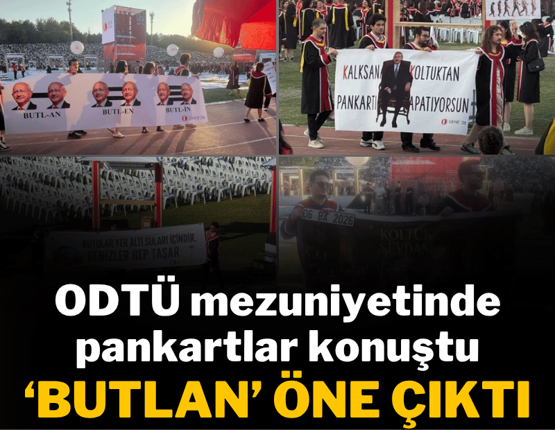 ODTÜ mezuniyetinde Kılıçdaroğlu göndermeleri! 'Butlan!'