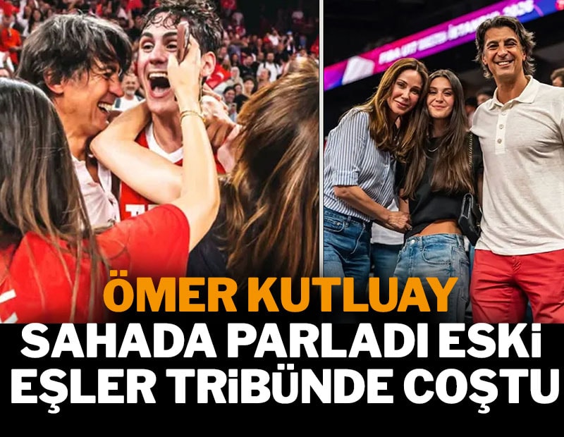 Ömer Kutluay sahada parladı, eski eşler tribünde coştu