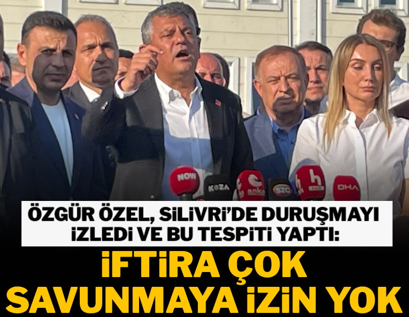 İftira çok, savunma yok