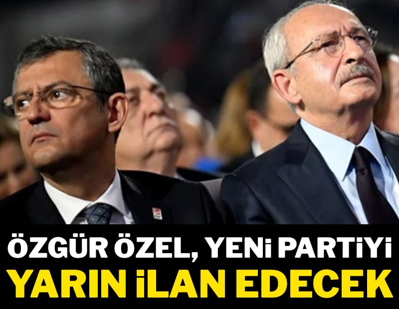 Özgür Özel, salı günü yeni partiyi ilan edecek