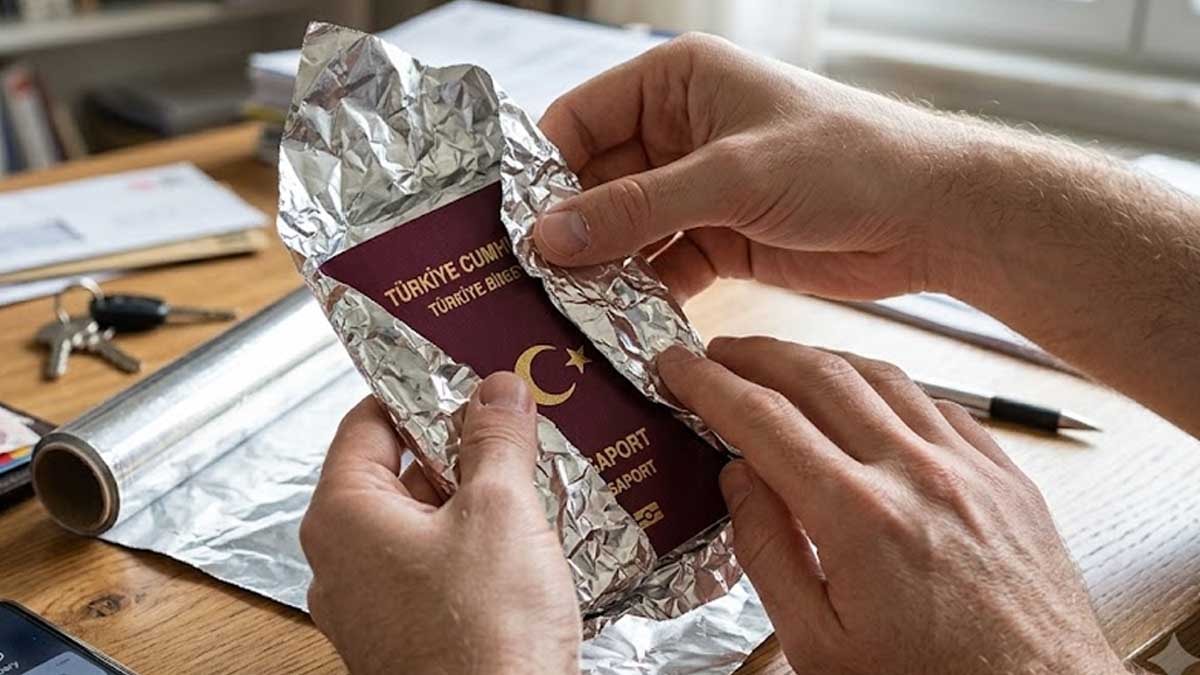 Binlerce kişi pasaportunu alüminyum folyoyla kaplıyor: İşte nedeni